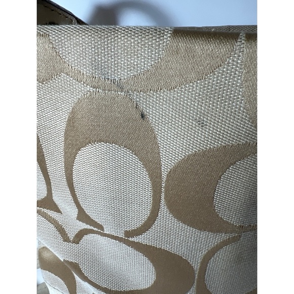Coach Beige Signature Crossbody Bag - Picture 2 of 8